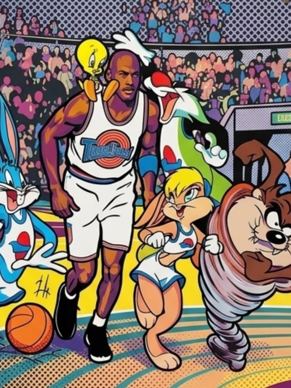 MICHAEL JORDAN 8.5x11 GLOSSY TUNE SQUAD (SPACE JAM) COLOR POP ART MOVIE POSTER!